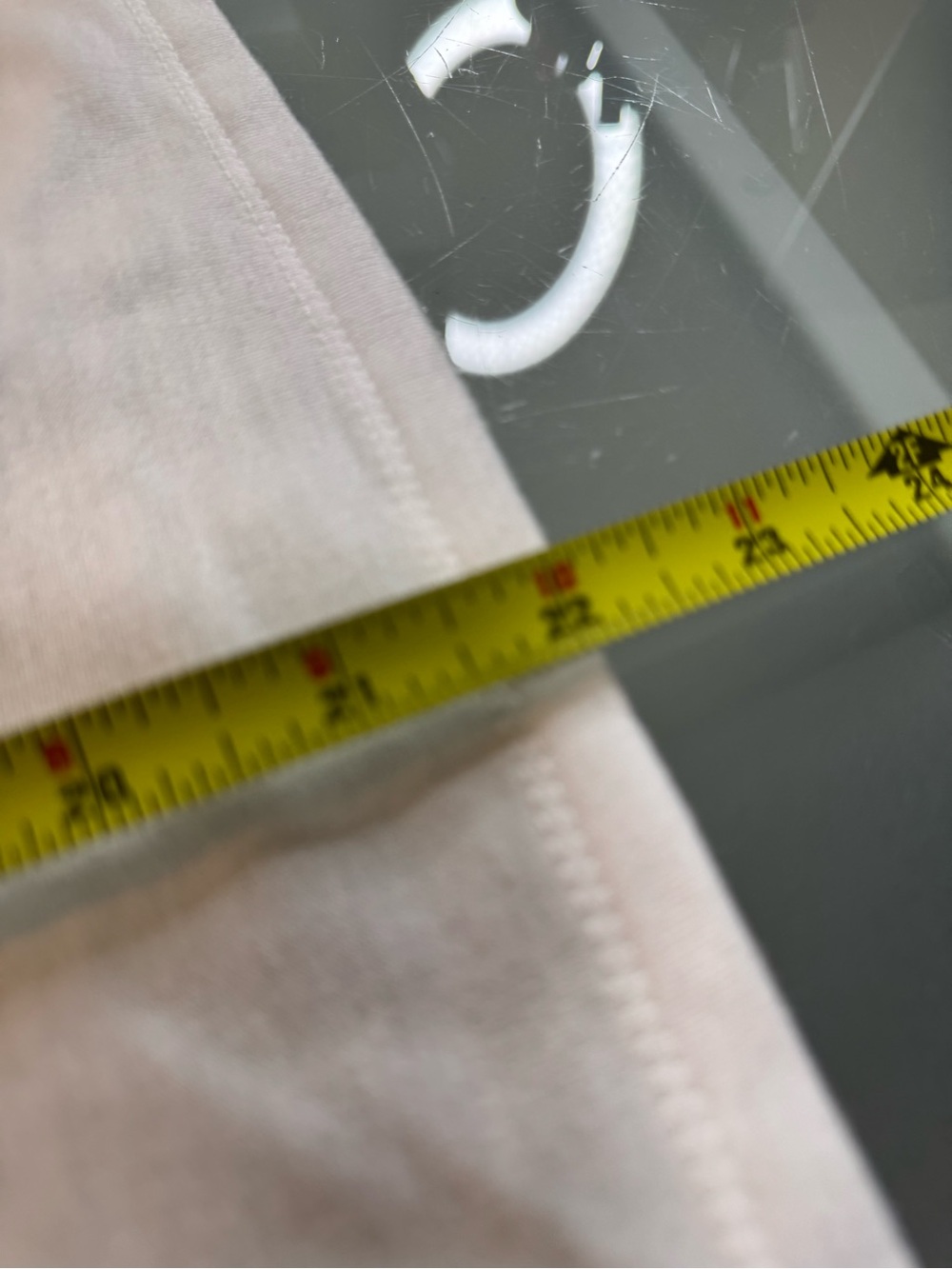 White Ruched Drawstring Hoodie Top - Picture 6 of 6